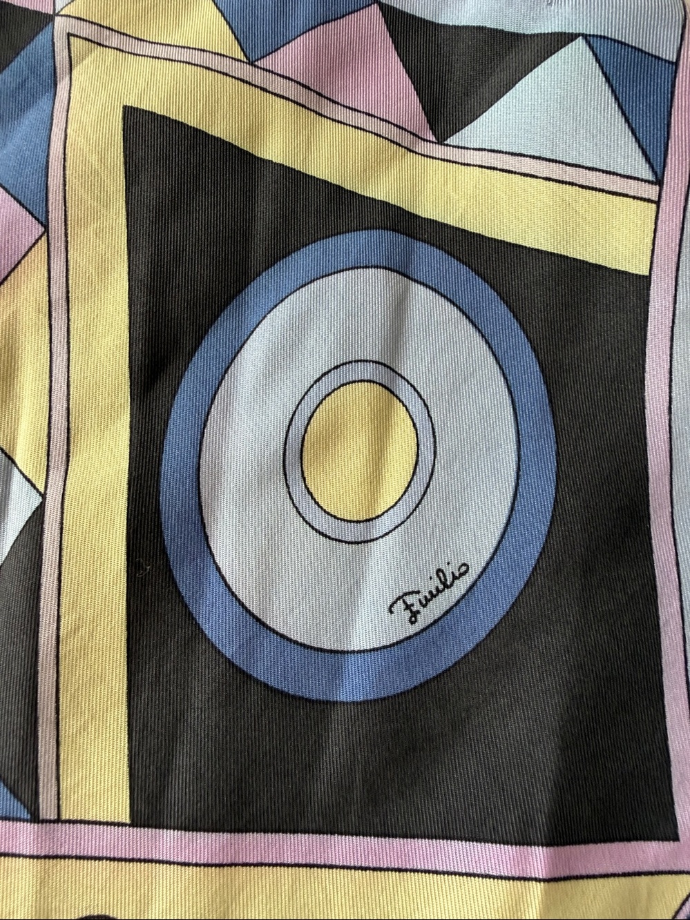 Emilio Pucci silk geometric scarf - Picture 7 of 8